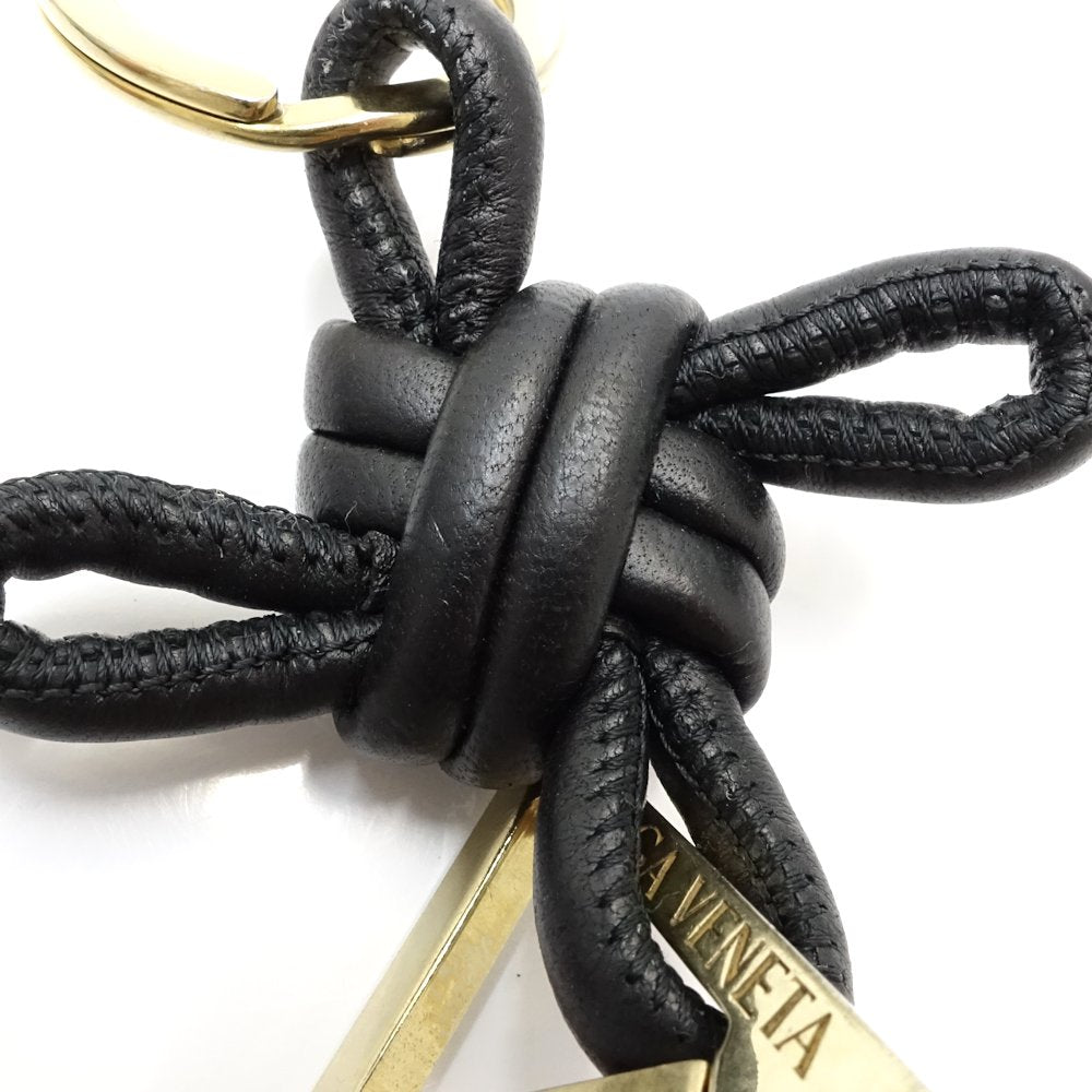 Bottega Veneta Leather Triangle Keyring