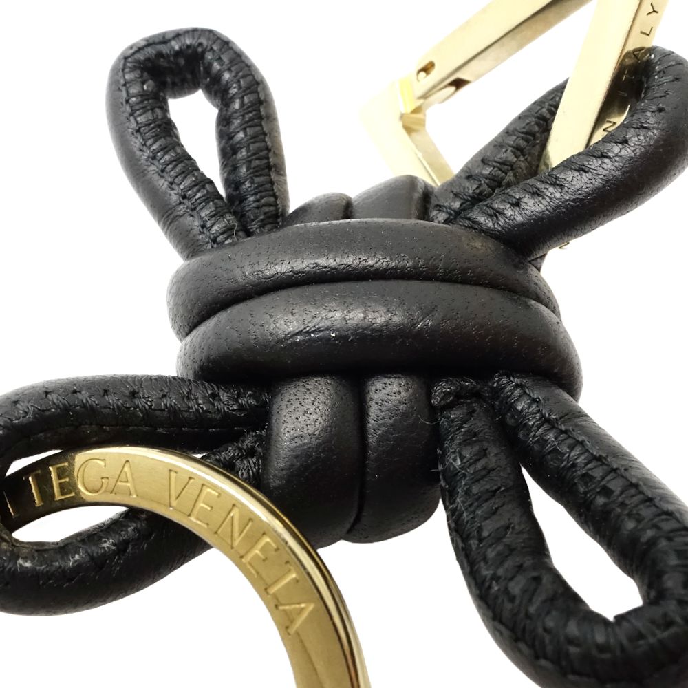 Bottega Veneta Leather Triangle Keyring
