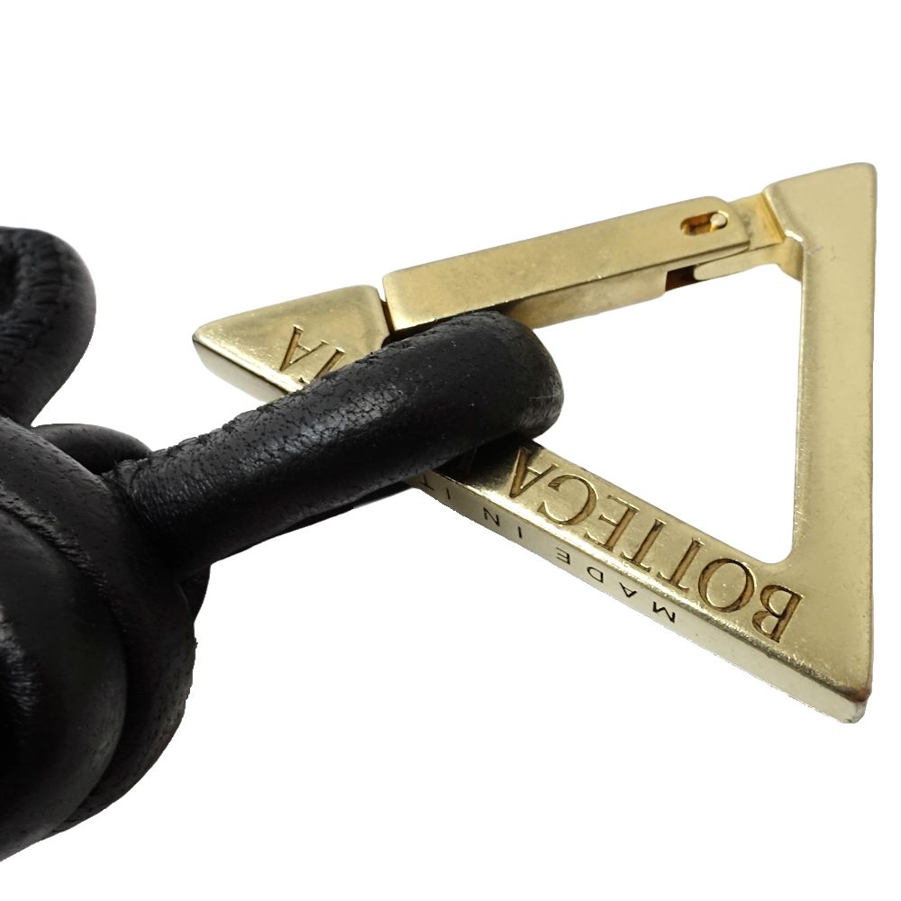 Bottega Veneta Leather Triangle Keyring