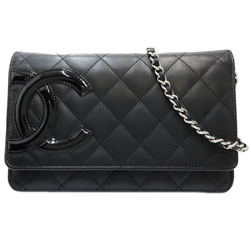Chanel Cambon Line Wallet Chain Black