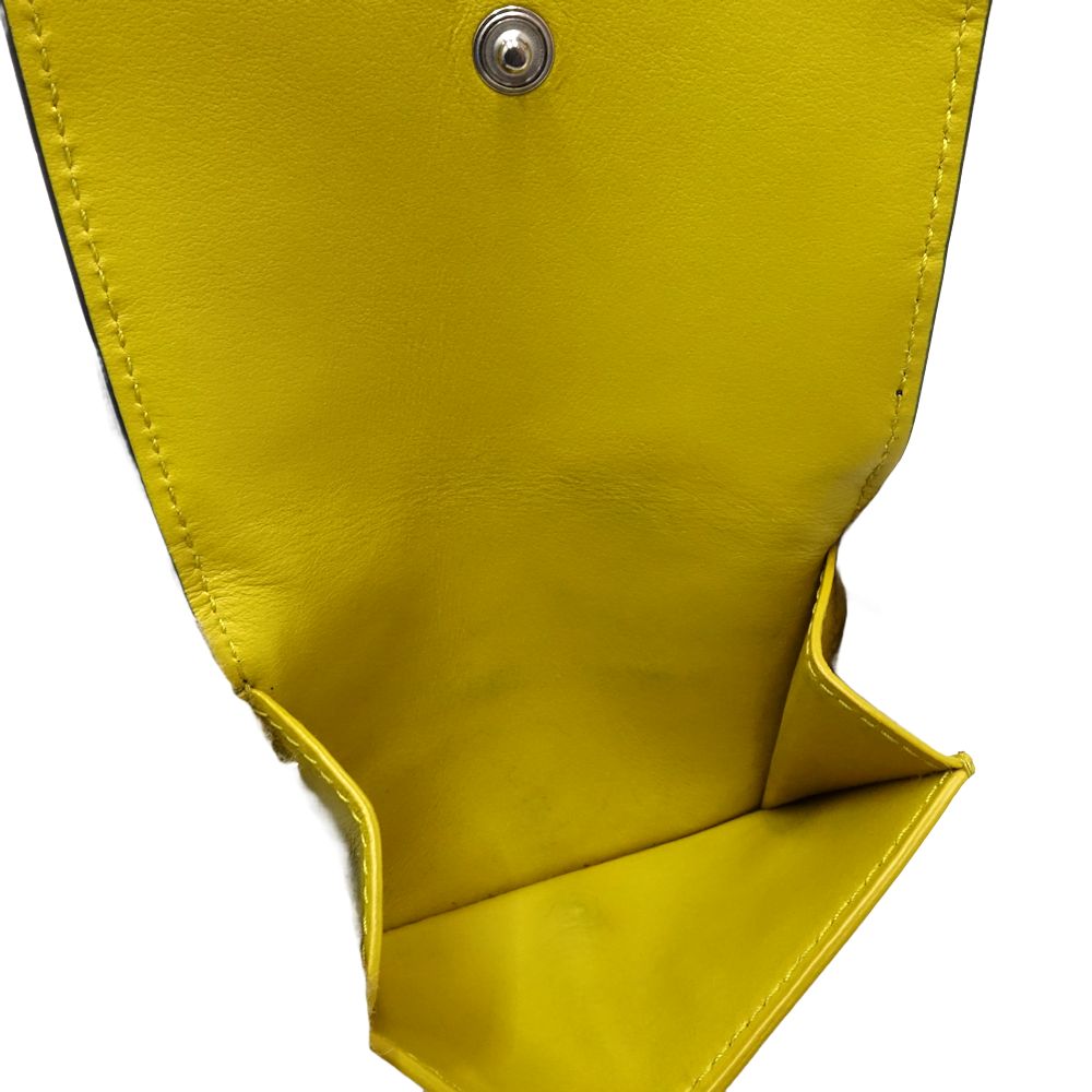 Bottega Veneta Leather Trifold Wallet Intrecciato