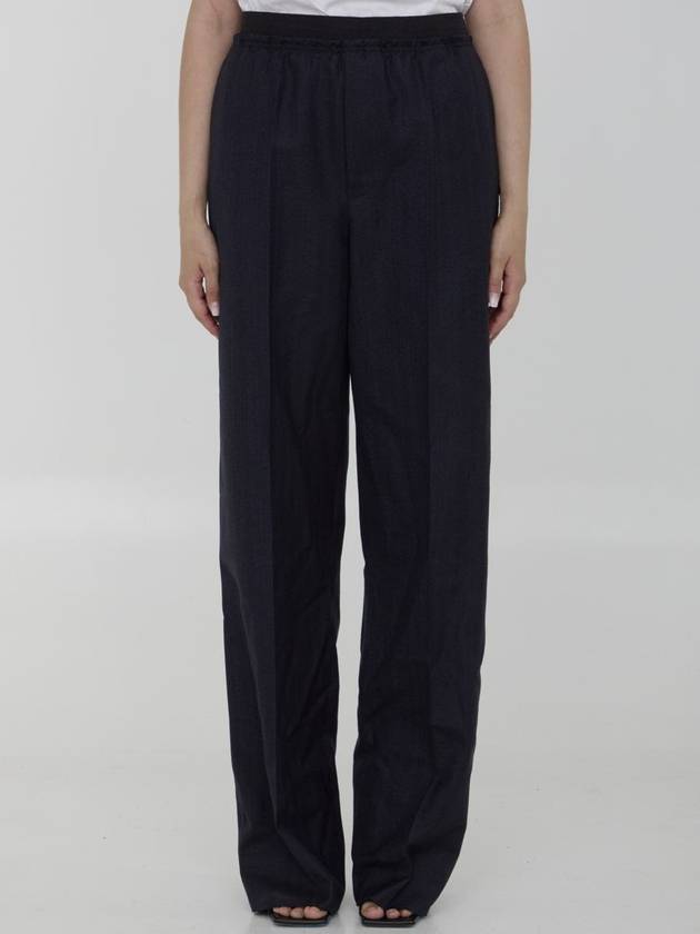 Bottega Veneta Striped Wool Trousers