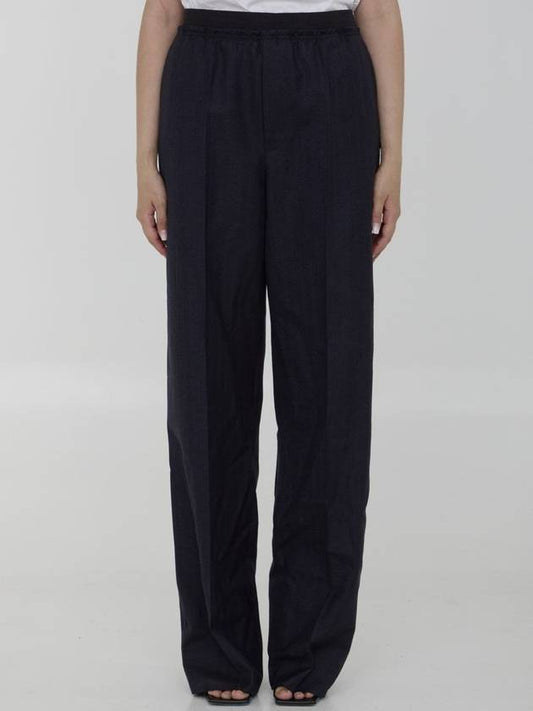 Bottega Veneta Striped Wool Trousers