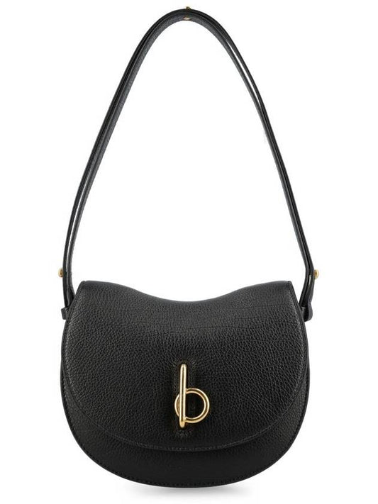 Burberry Rocking Horse Small Leather Shoulder Bag Black