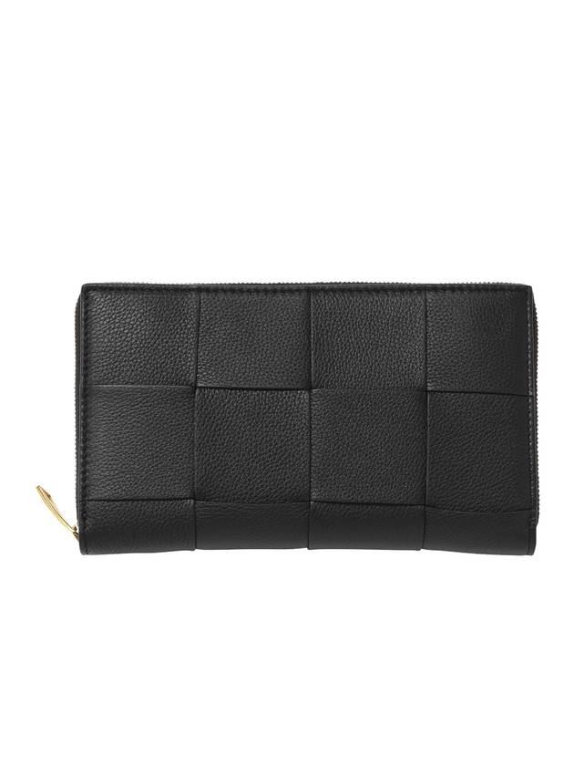 Bottega Veneta Intrecciato zipper around long wallet