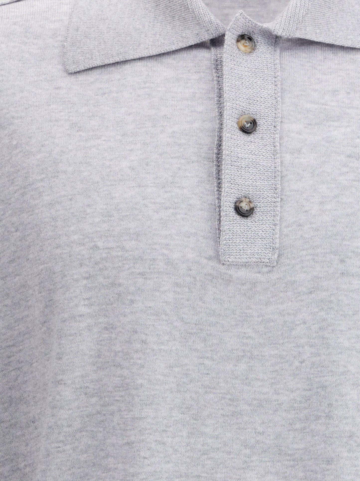 Bottega Veneta Men Wool Polo Sweater