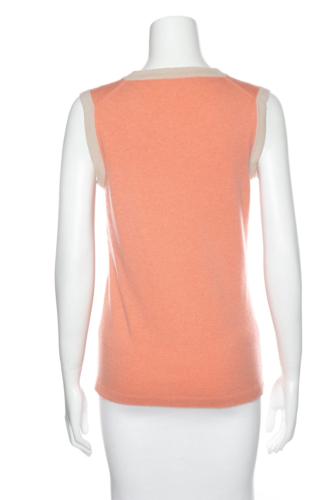 Chanel Vintage 2003 Pink Sweater Cardigan with Matching Tank SZ 42