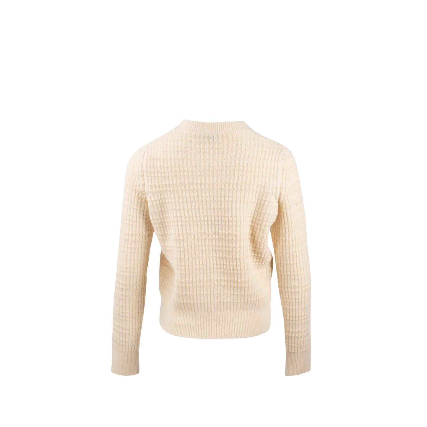 Chanel Size 40 18B Coco Neige Lucky Charms Knitted Sweater Cashmere/Wool Ecru