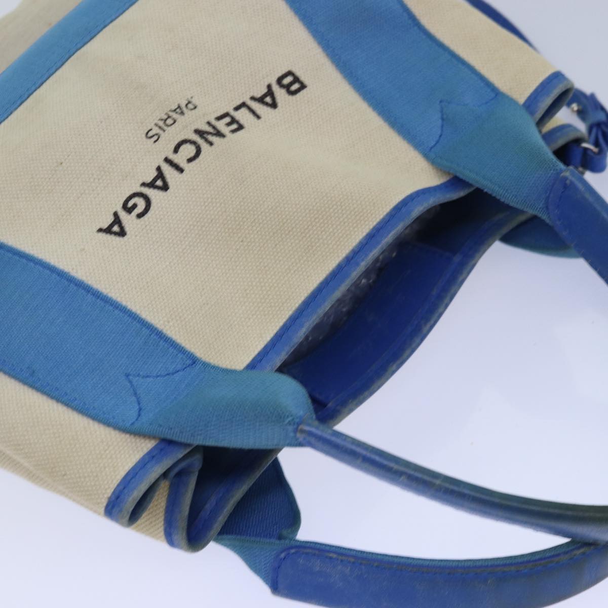 BALENCIAGA Navy Cabas Handbag