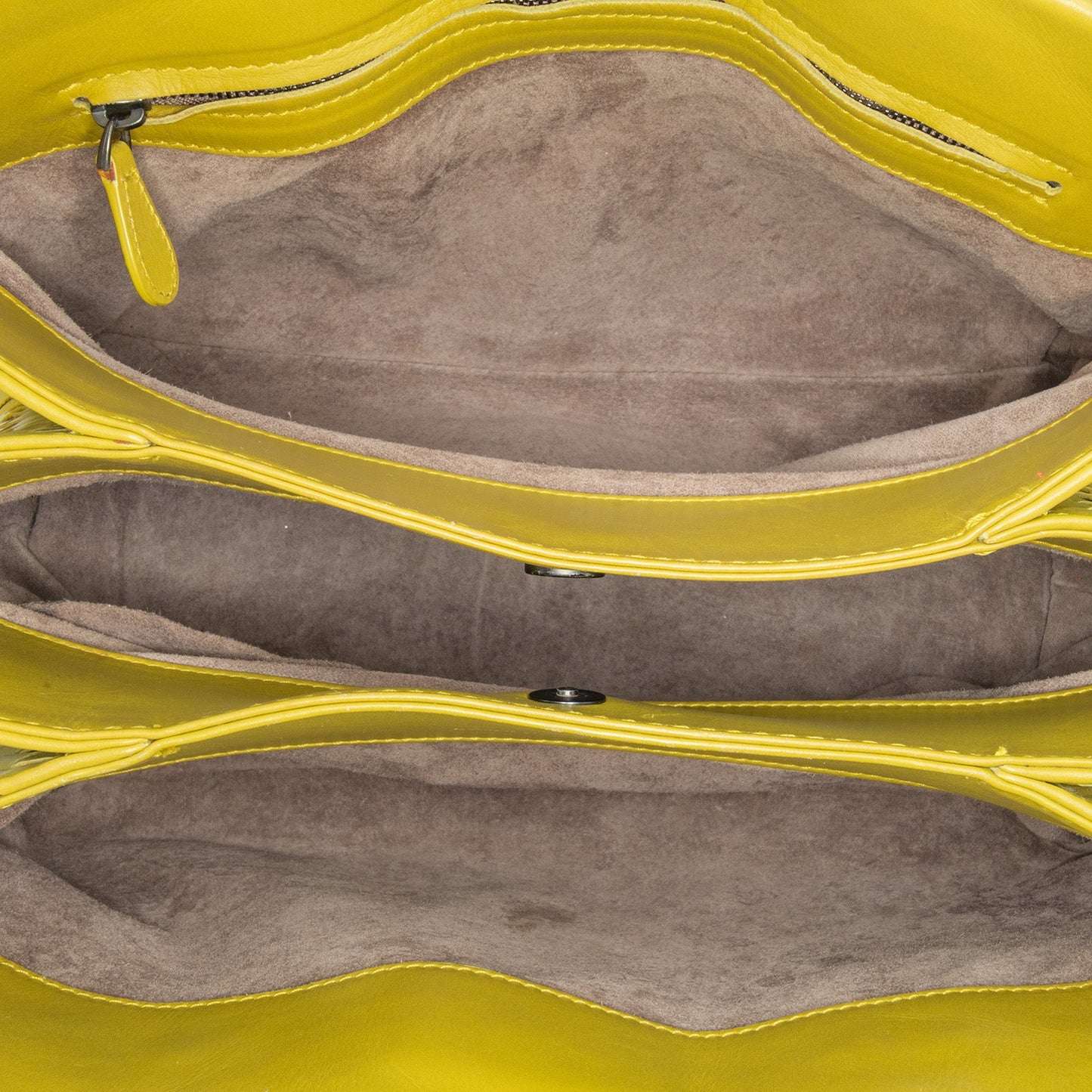 Yellow Bottega Veneta Small Intrecciato Roma Satchel