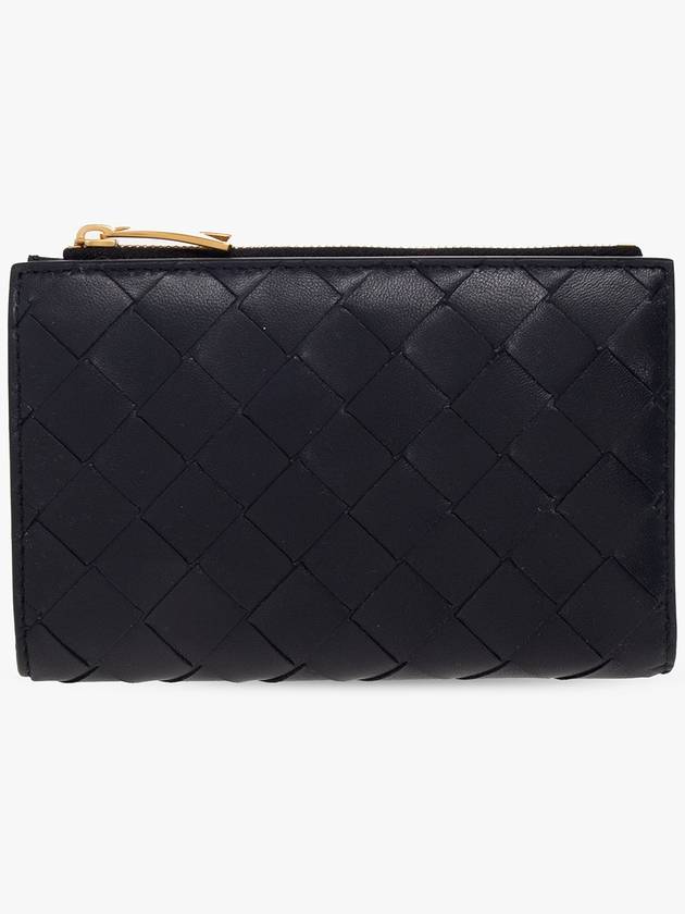 Bottega Veneta Intrecciato Weaving Folder Bicycle Wallet