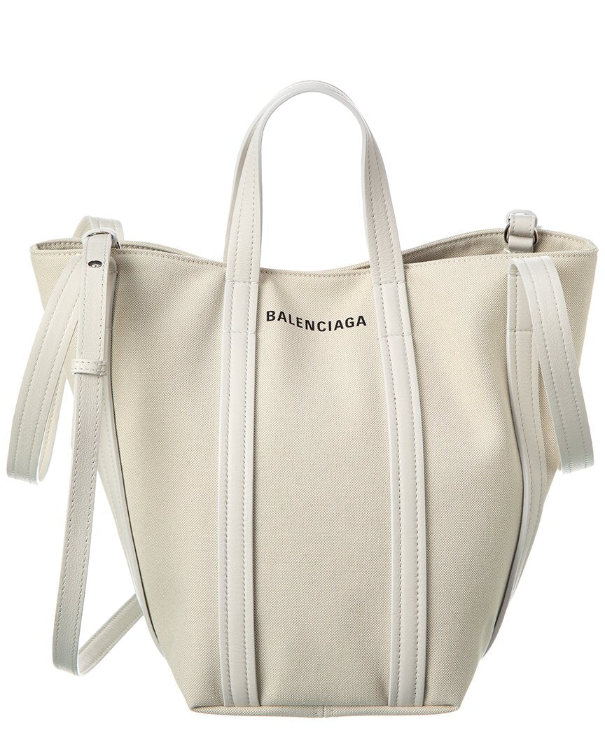 Balenciaga Everyday 2.0 Canvas & Leather Shoulder Tote