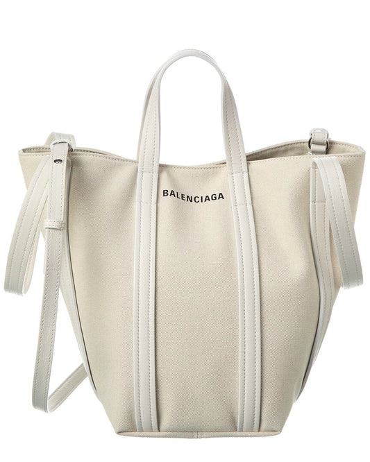 Balenciaga Everyday 2.0 Canvas & Leather Shoulder Tote