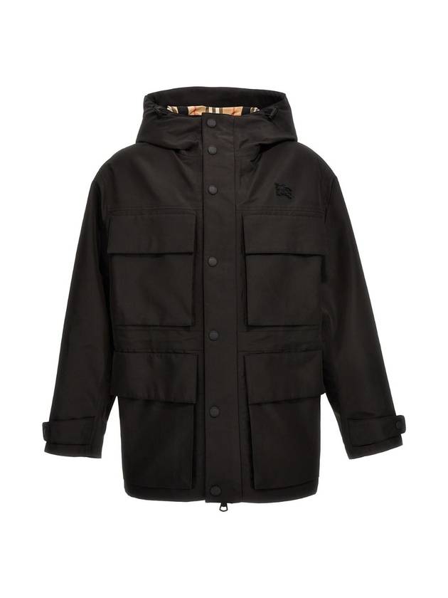 Burberry Patch Pocket Parka Black