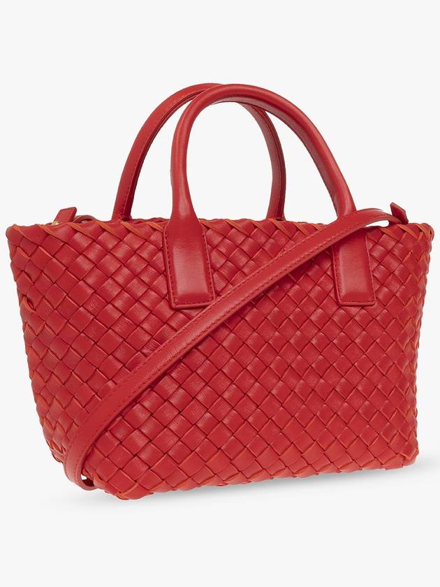 Bottega Veneta Bottega Veneta ‘Cabat Mini’ Shopper Bag, Women's, Red