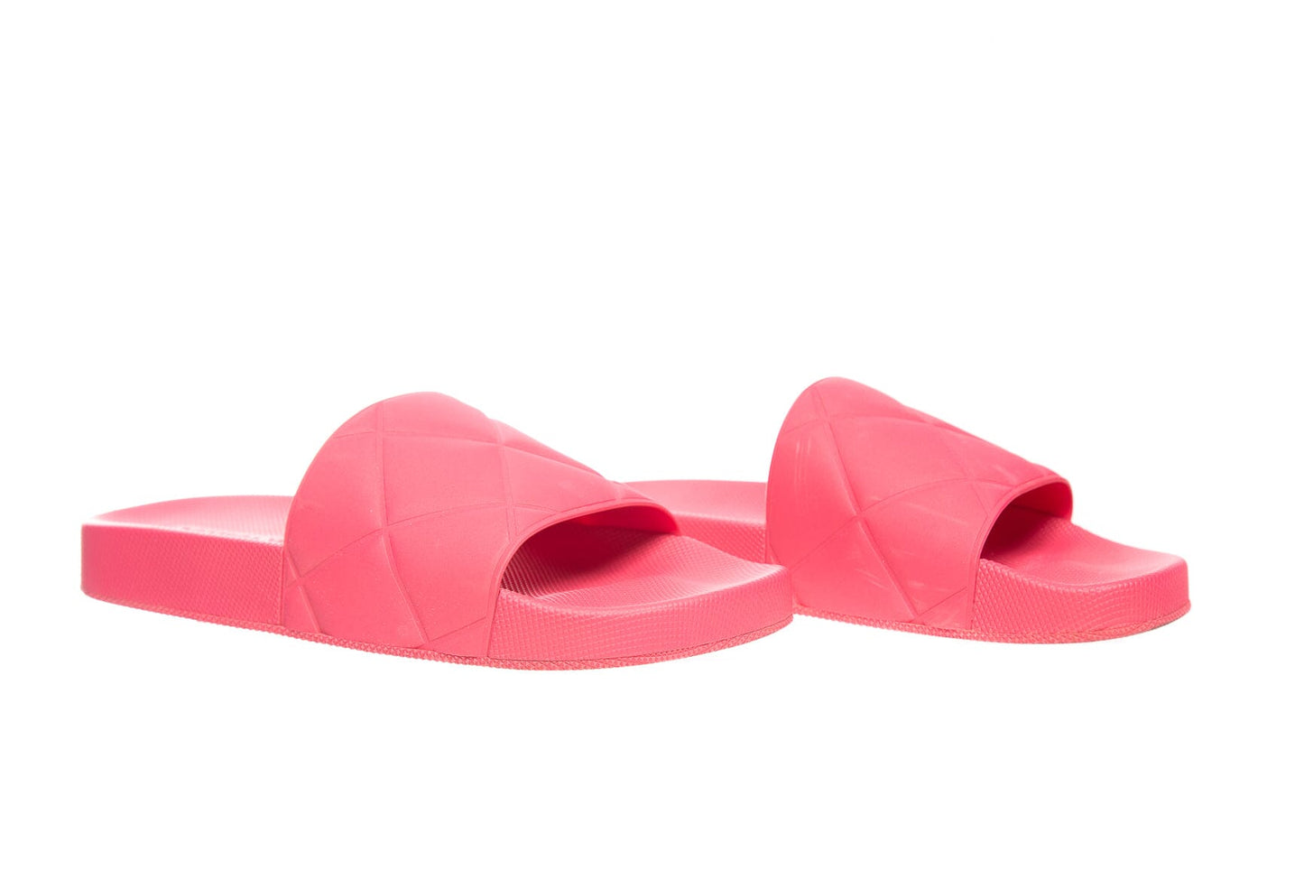 Bottega Veneta Pink Rubber Woven Sandals SZ 38