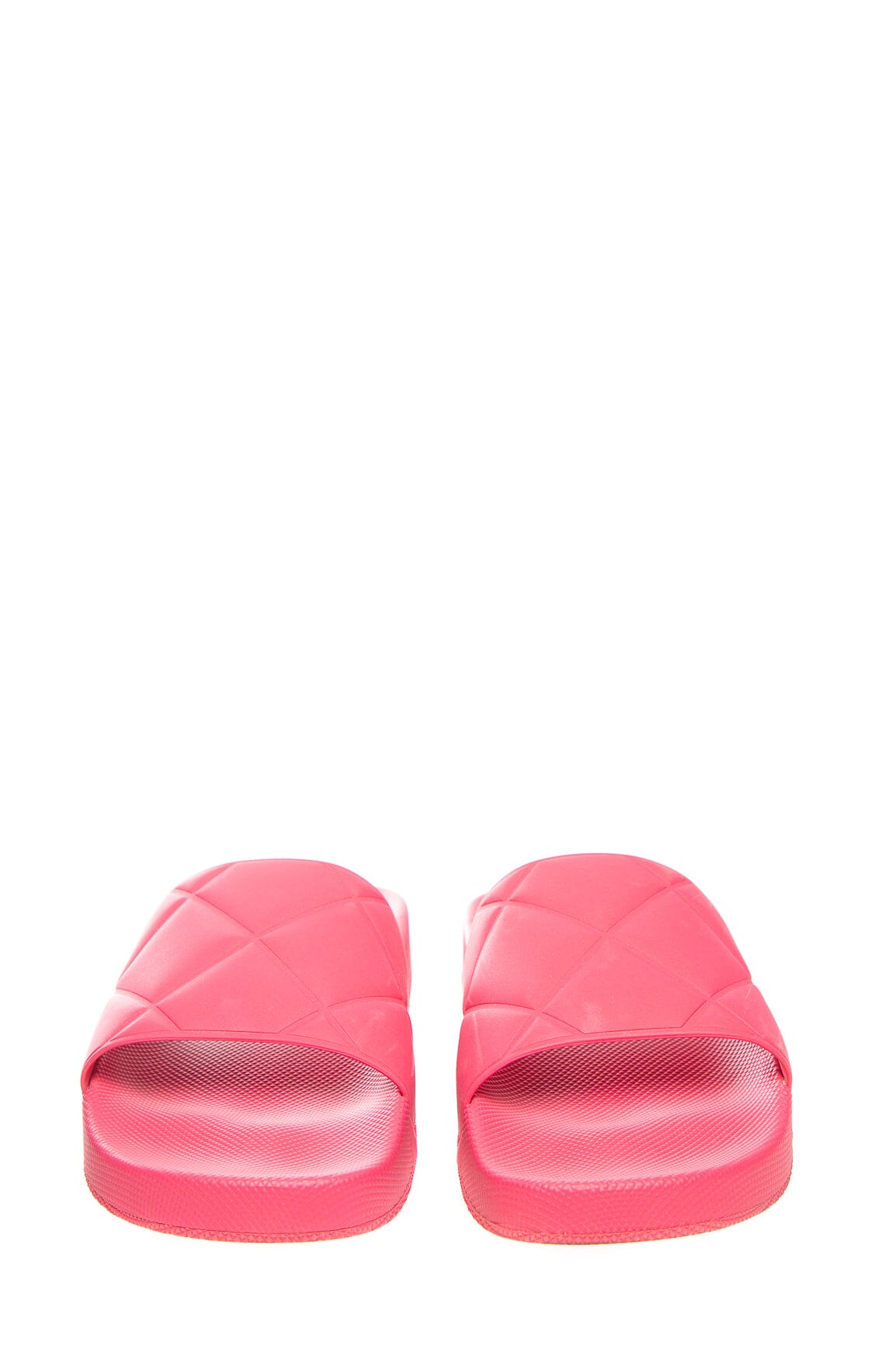 Bottega Veneta Pink Rubber Woven Sandals SZ 38