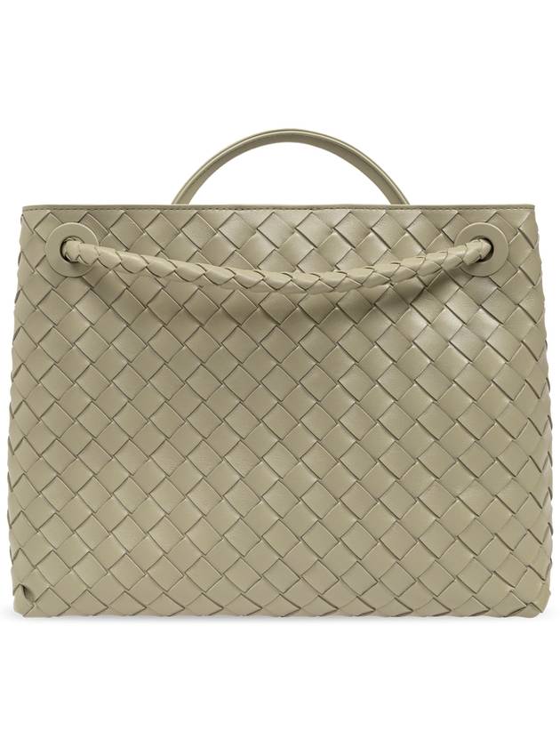 Bottega Veneta Andiamo Medium Tote Bag Travertine