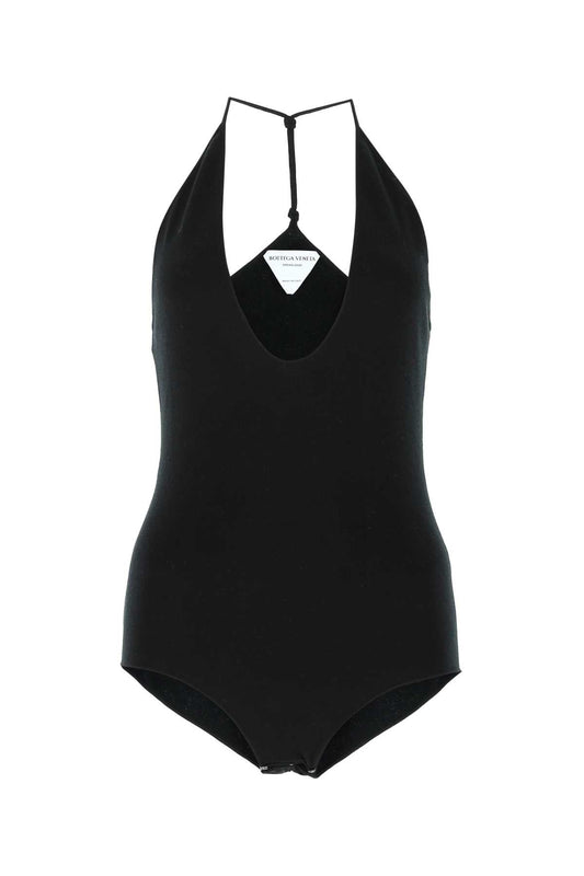 Bottega Veneta Women Black Cashmere Blend Bodysuit