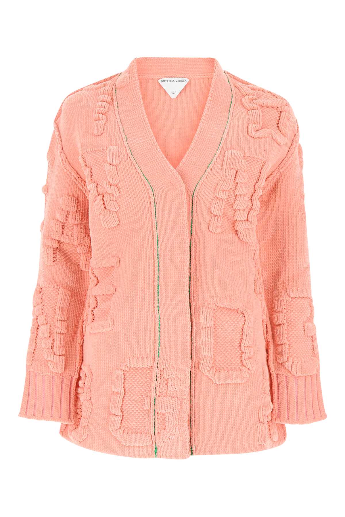 Bottega Veneta Women Pink Chenille Cardigan