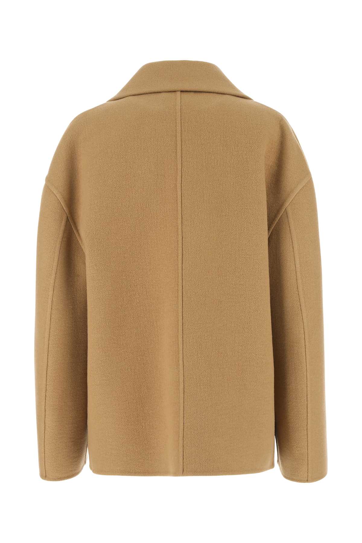 Bottega Veneta Women Camel Cashmere Coat
