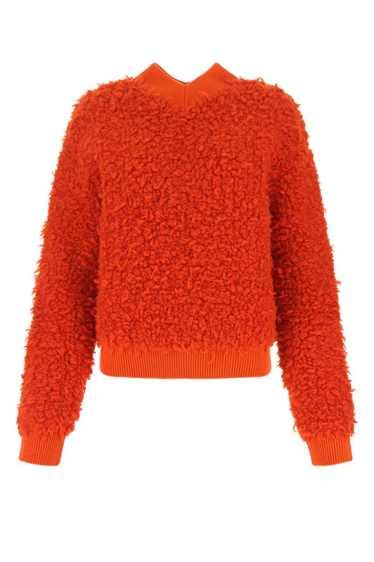Bottega Veneta Women Red Boucle Sweater