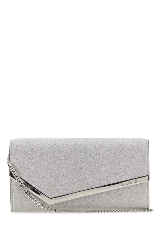 Jimmy Choo Women Embellished Leather Emmie Clutch