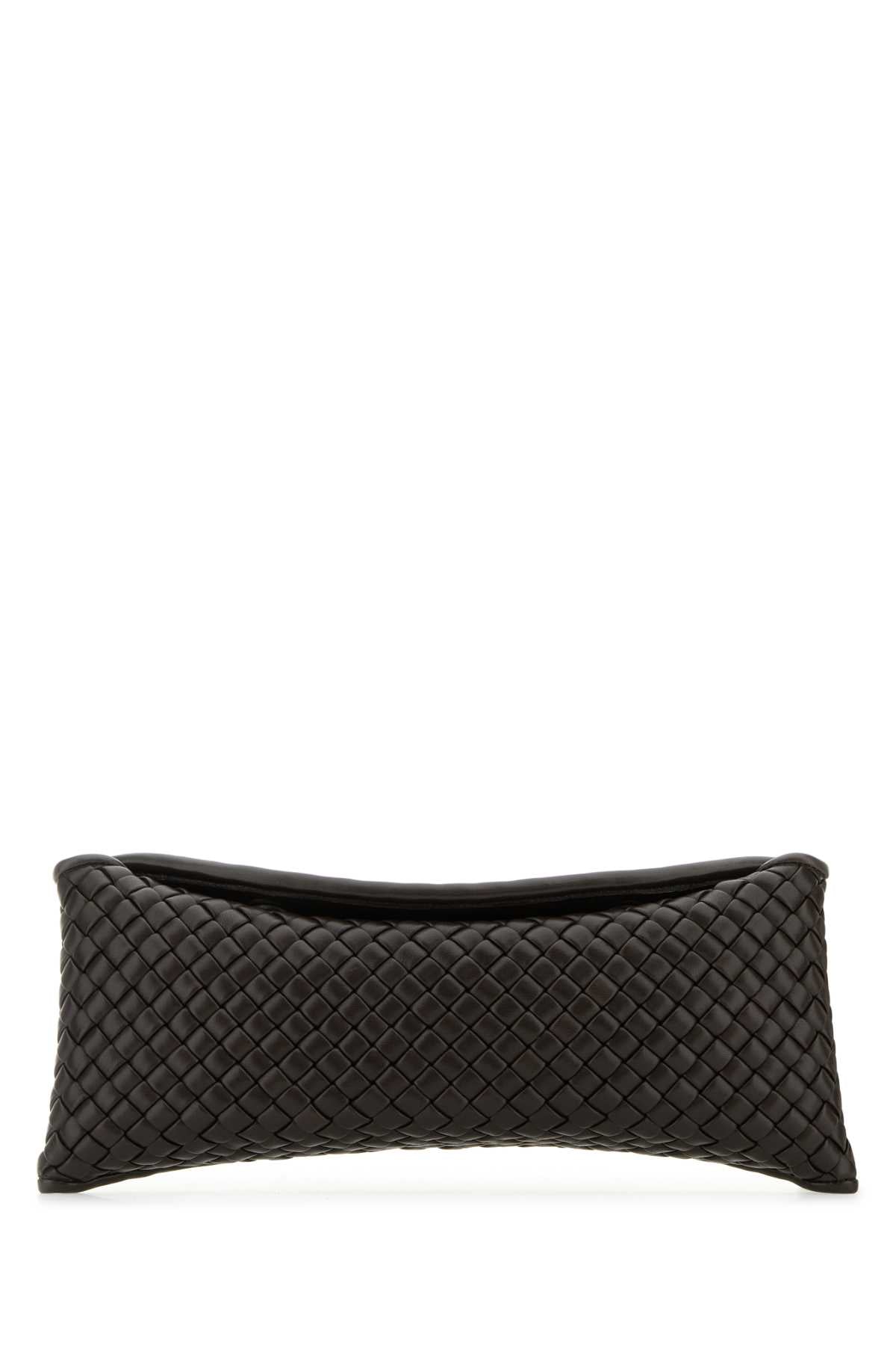 Bottega Veneta Women Chocolate Nappa Leather Cobble Clutch