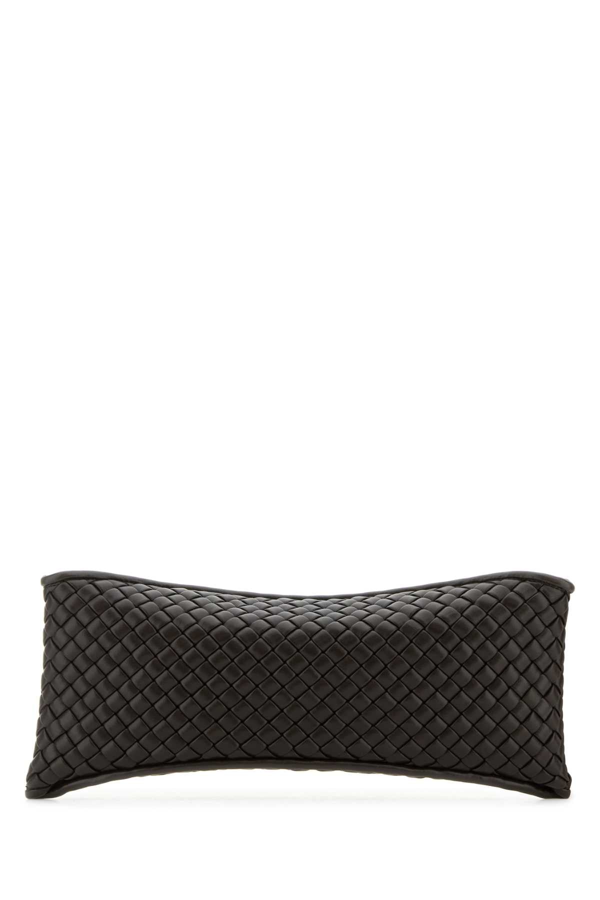 Bottega Veneta Women Chocolate Nappa Leather Cobble Clutch