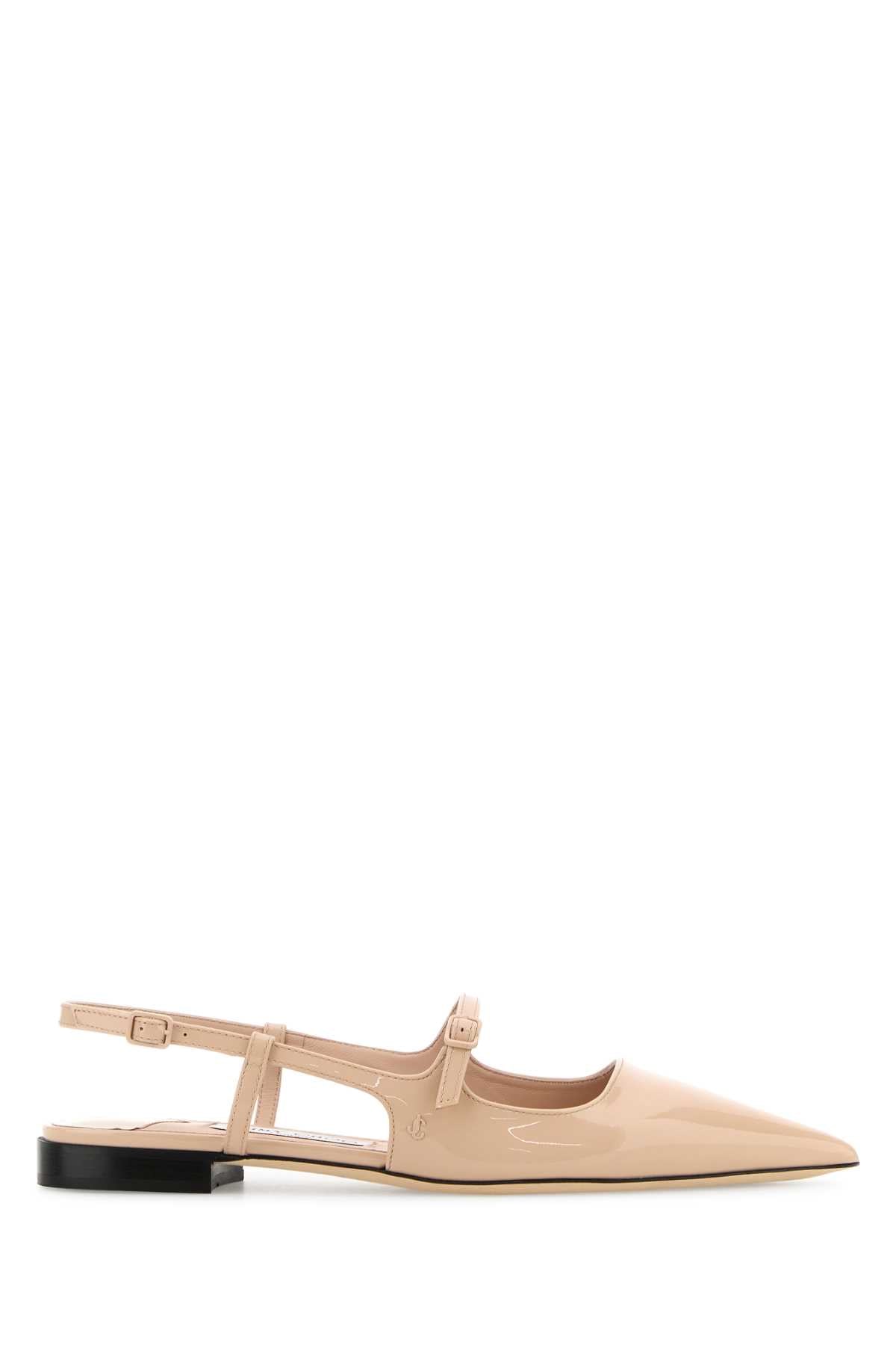 Jimmy Choo Women Light Pink Leather Didi Ballerinas