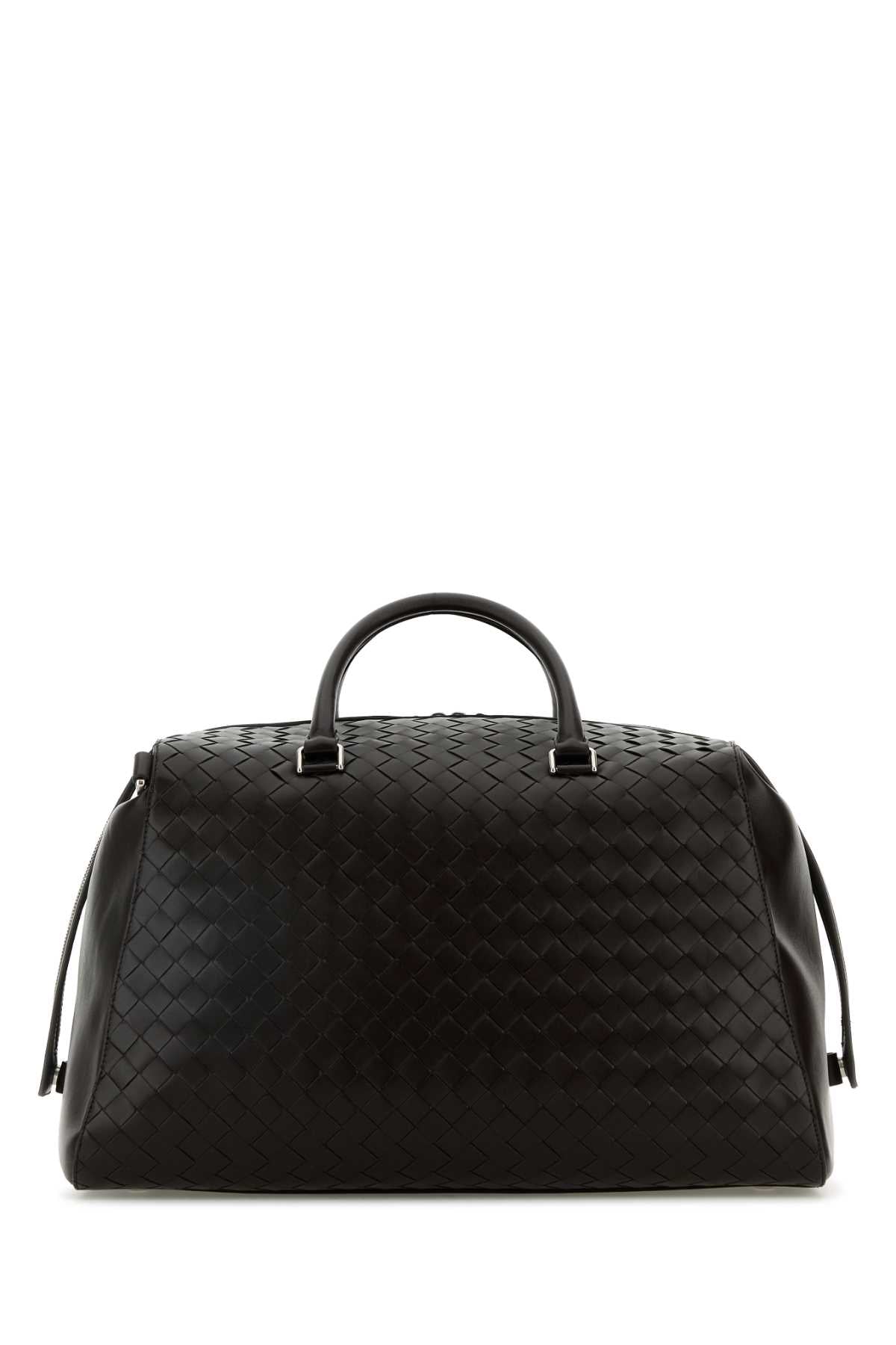 Bottega Veneta Men Dark Brown Weekender Tape Travel Bag