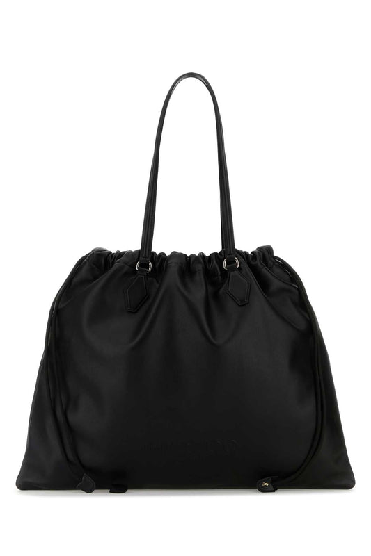 Jimmy Choo Women Black Nappa Leather Shopping Bag
