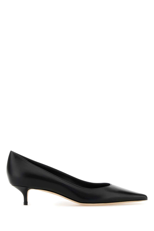 Jimmy Choo Women Black Leather Amelia Pumps