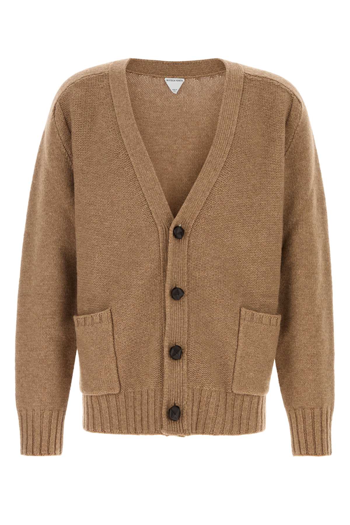 Bottega Veneta Men Biscuit Wool Cardigan