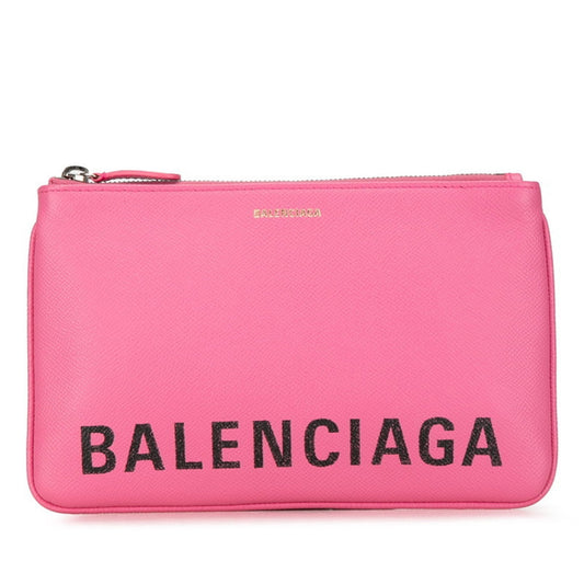 Balenciaga Sac Ville en cuir rose