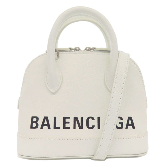 Balenciaga Sac Ville en cuir blanc