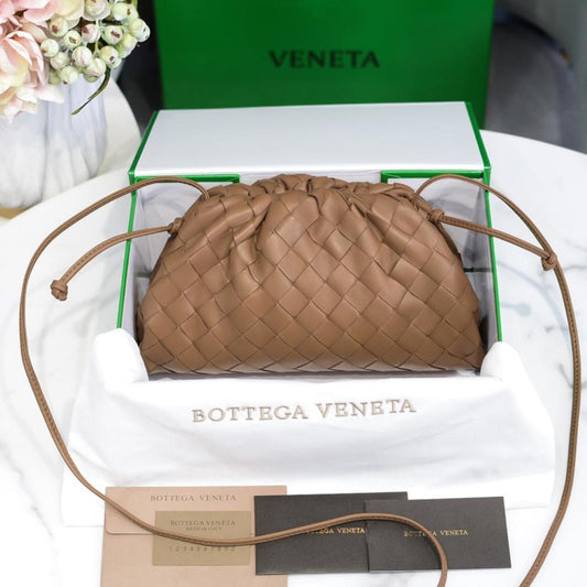 Bottega Veneta Mini Pouch 22cm Brown Calfskin