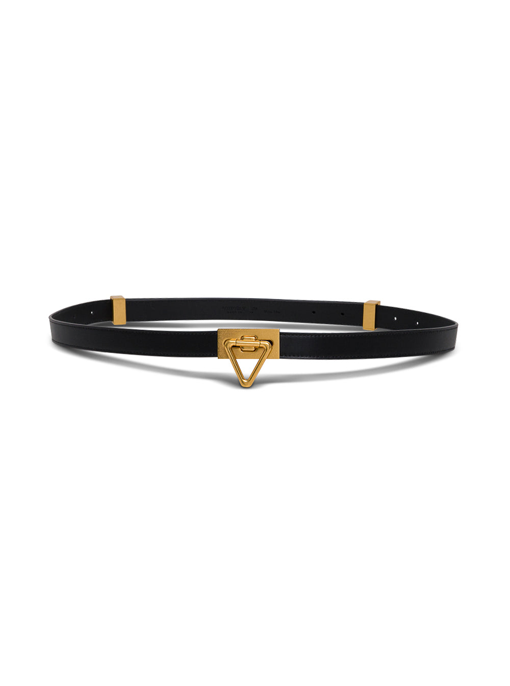 Bottega Veneta Women Blacktriangular Belt In Leather Woman