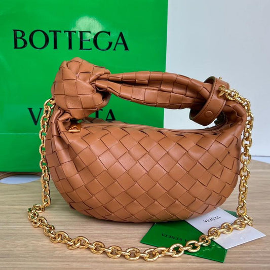 Bottega Veneta mini jodie 28 brown lambskin
