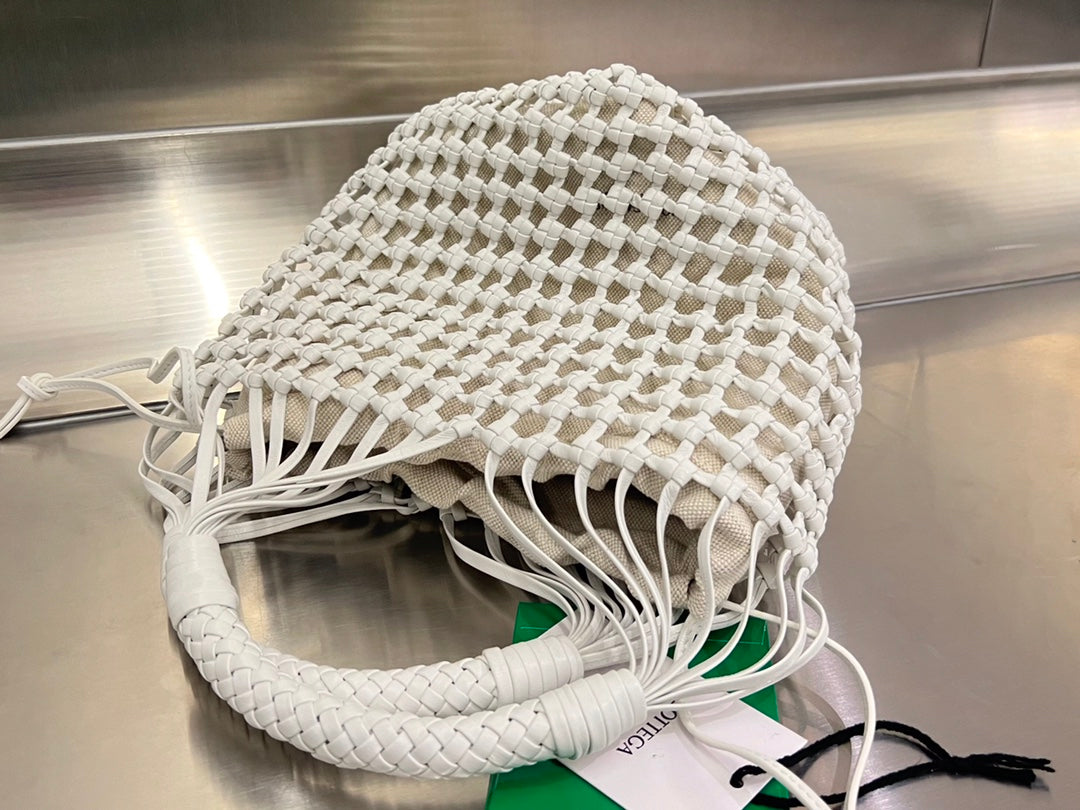 Bottega Veneta CAVALLINO 23 BAG IN WHITE LAMBSKIN