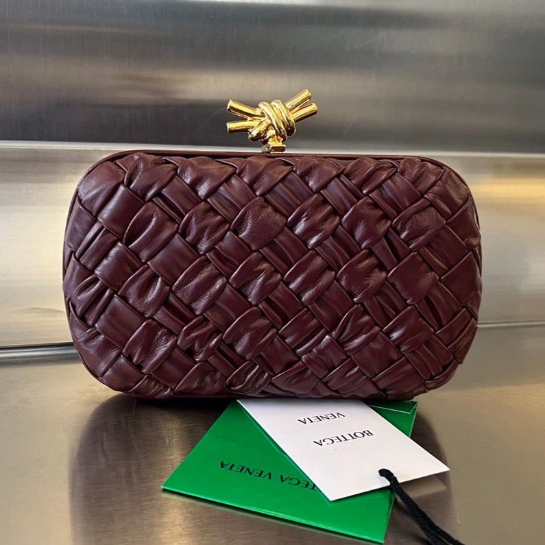 Bottega Veneta KNOT 19 IN BAROLO LAMBSKIN