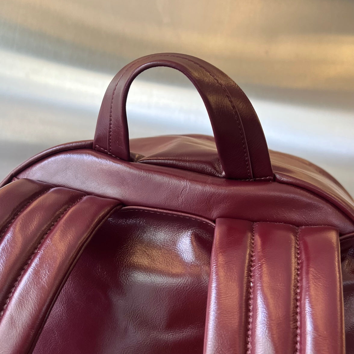 Bottega Veneta MEDIUM ARCHETYPE 46 BAROLO LAMBSKIN BACKPACK