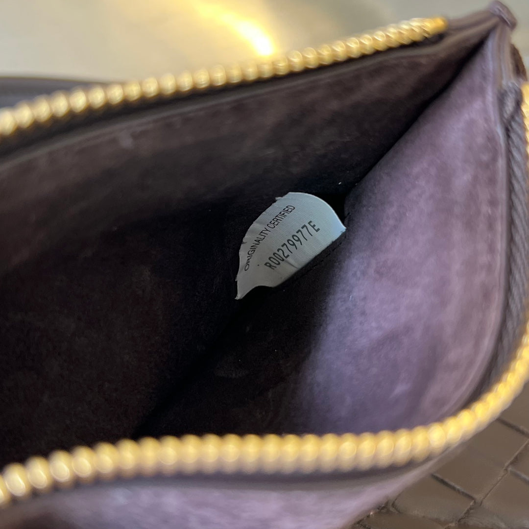 Bottega Veneta MINI SOLSTICE 30 CHOCOLATE LAMBSKIN