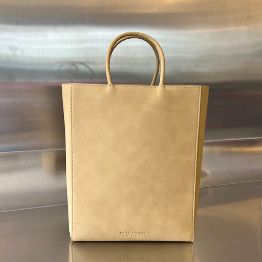 Bottega Veneta SMALL 26  BROWN BAG KRAFT CALFSKIN