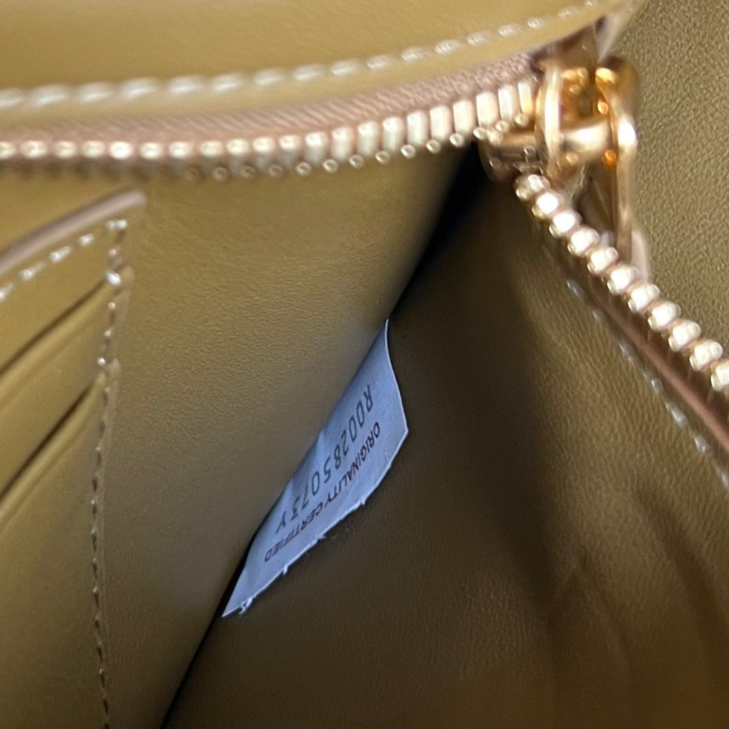 Bottega Veneta FLIP FLAP 23 BAG IN CARAMEL BROWN LAMBSKIN