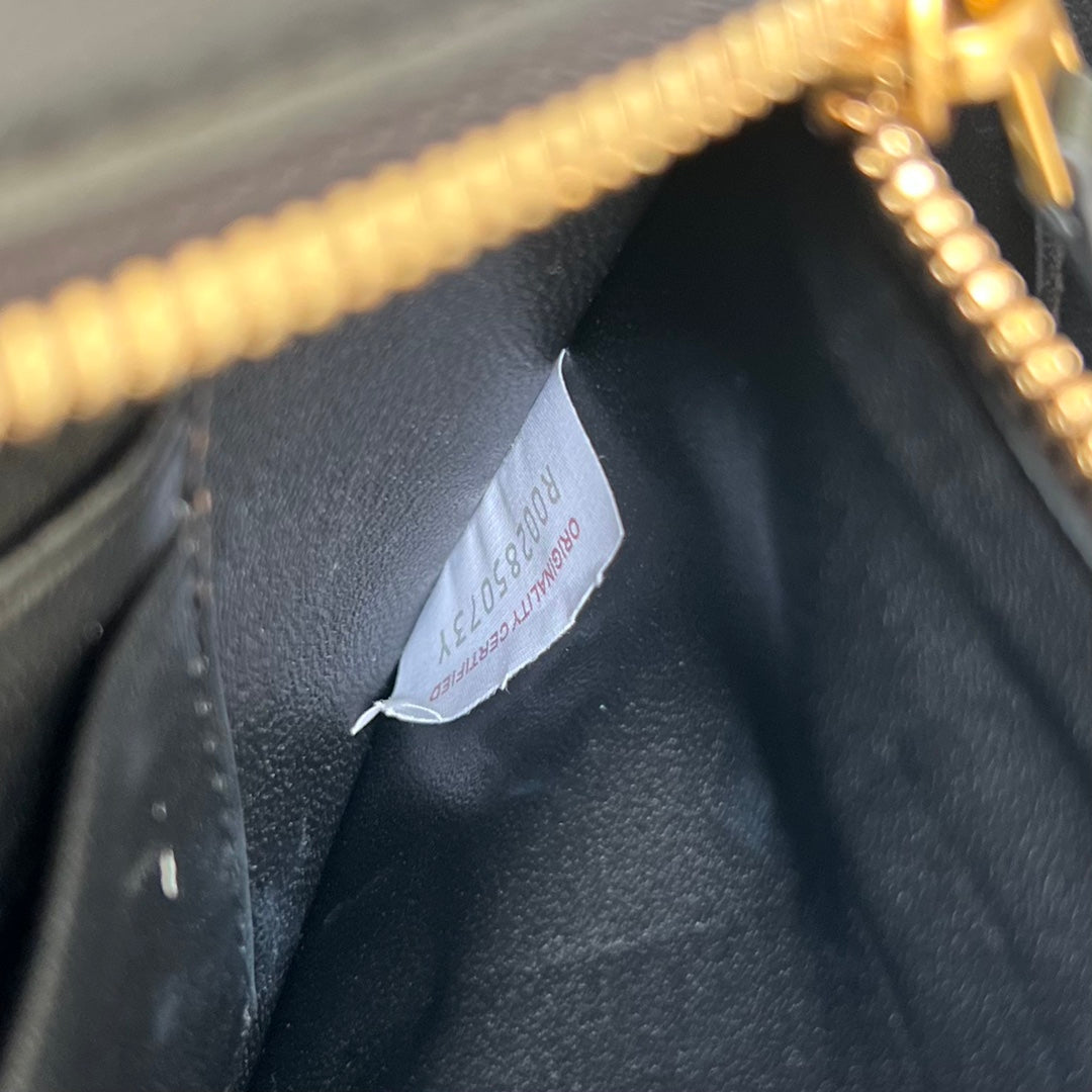 Bottega Veneta FLIP FLAP 23 BAG IN BLACK LAMBSKIN