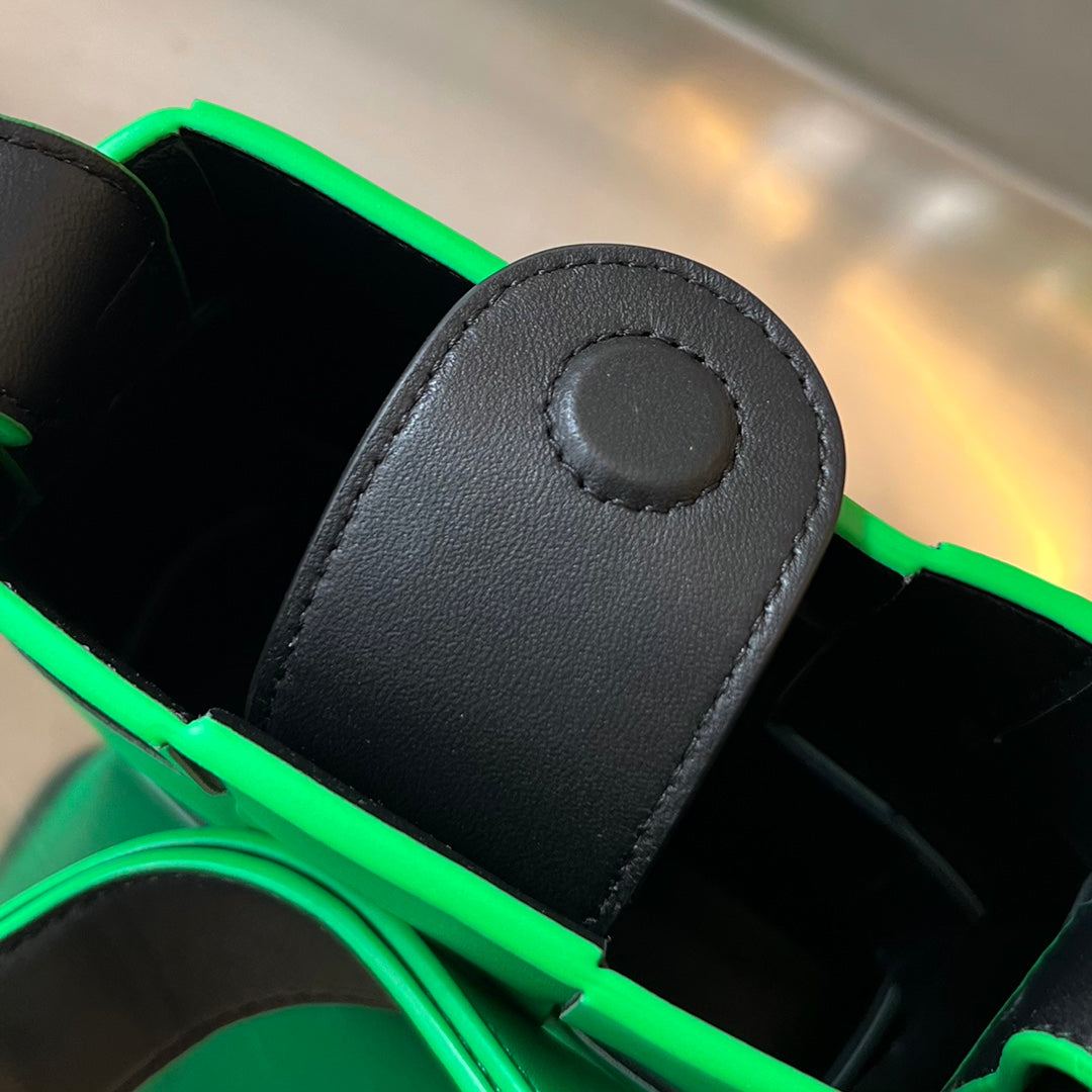 Bottega Veneta PHONE BAG 18 IN PARAKEET LAMBSKIN