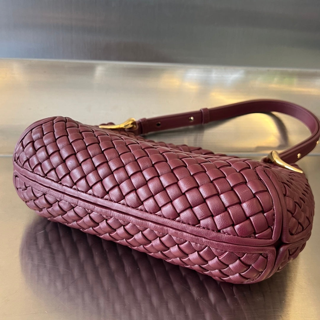 Bottega Veneta SMALL CLICKER 27 BAROLO LAMBSKIN