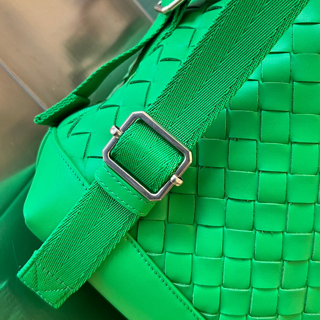 Bottega Veneta BACKPACK 42 IN PARAKEET GREEN CALFSKIN