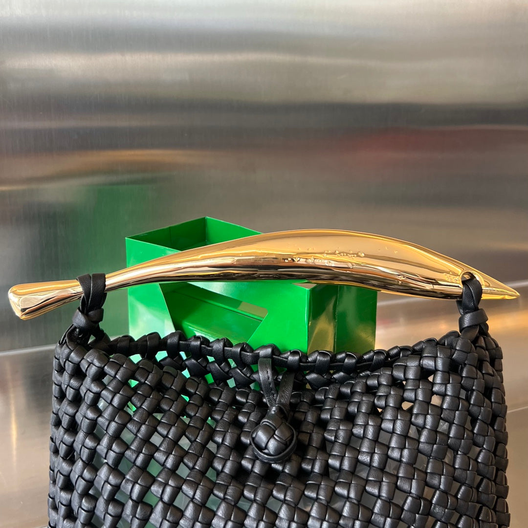 Bottega Veneta SARDINE 29 BAG IN BLACK LAMBSKIN